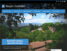 Tablet Screenshot of baxterinstitute.org